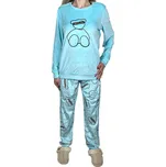 Benter Dámské mikroplyšové pyžamo s dlouhým rukávem OPOLON Barva: Tyrkysová, Velikost: 2XL