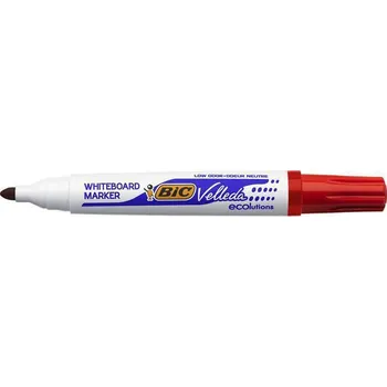 BIC Popisovač na tabuli Velleda ecolutions, červená, 1,4 mm, kuželový hrot, BIC 904939 467596