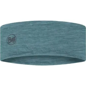 Sportovní čelenka Buff LW Merino Wool Headband 135580.722 - solid pool UNI