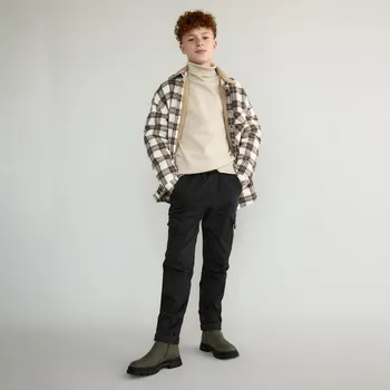 Chlapecké kalhoty Reserved - Velmi pružné kalhoty cargo - černý - 622FM-99X - 622FM-99X-170