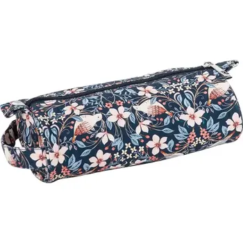 Organizér galanterie Měkké pouzdro na háčky - Ptáčci na květech (Crochet Zip case: Soft: Birds in bloom)