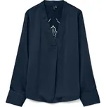 VERO MODA Halenka VMELENOR námořnická modř