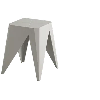 Sedací souprava POPPI, plastová stolička, stohovatelná, světle šedá