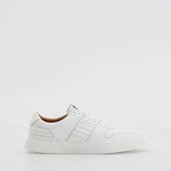 Pánské tenisky Reserved - Kožené tenisky - bílá - 515FF-00X - 515FF-00X-43