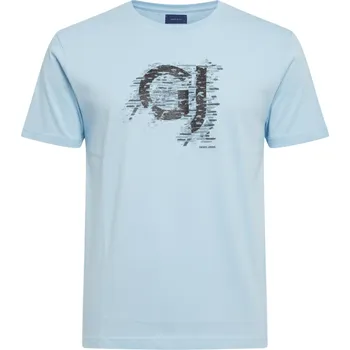 Pánské tričko GAUDI Jeans Logo Blue tričko L Modrá