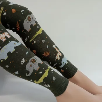 TREPON Dětské punčochové elastické legíny Safari, ebenové Velikost: 98-104