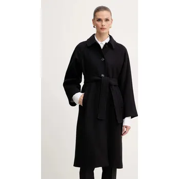 Dámský kabát Kabát s příměsí vlny Marella Emme by Marella černá barva, 2525016012200 99X, vel. 40