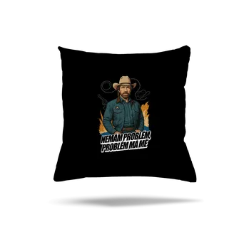 Polštář Bastard B19: Chuck Norris z Walker, Texas Ranger polštář Black