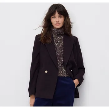 Dámské sako Reserved - Blejzr s příměsí vlny - ocelově fialová - 272HM-94X - 272HM-94X-L