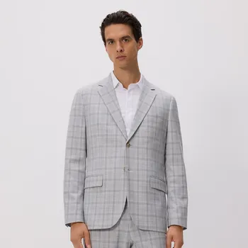 Reserved - Sako slim fit s viskózou - světle šedá - 8415H-09P - 8415H-09P-54