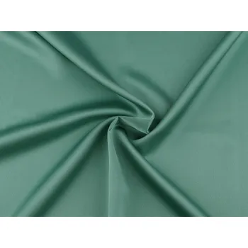 Satén jemný krešovaný metráž, barva 12 (15) zelená šalvěj tmavá