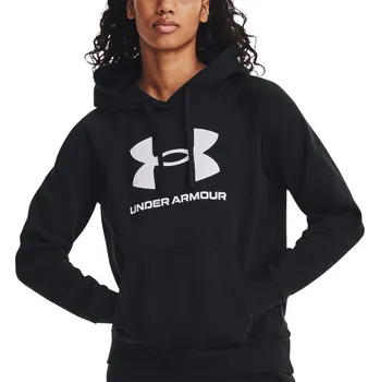 Dámská mikina Mikina s kapucí Under Armour UA Rival Fleece Big Logo Hdy-BLK 1379501-001 Velikost XXL
