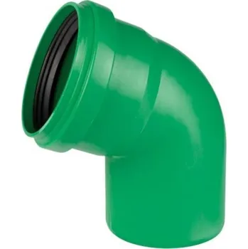 Kanalizační potrubí MIDAS KG 2000 PP koleno DN 125/67° SN16 , zelená