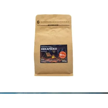 Káva na cesty Zrnková káva Dekafíčko bez kofeinu 0,25 kg
