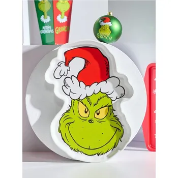 Talíř Sinsay - Servírovací talíř Grinch - vícebarevná - 468ES-MLC - 468ES-MLC-ONE