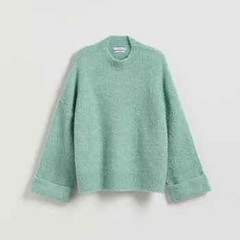 Dámský svetr Reserved - Svetr s příměsí vlny - světle tyrkysová - 149GS-60X - 149GS-60X-S