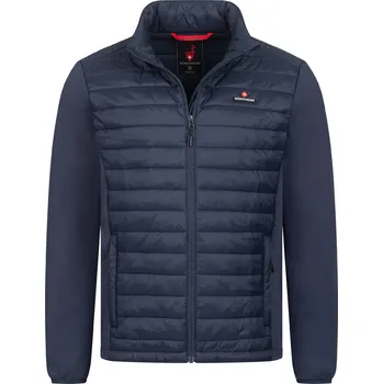 HÖHENHORN Větruvzdorná pánská prošívaná teplá bunda s kapucí HOHENHORN Kaprun Barva: Tmavě modrá, Velikost: XL