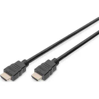 Video kabel Digitus Připojovací kabel HDMI High Speed, typ A M/M, 1,0 m, Ultra HD 60p, zlatý, bl AK-330107-010-S