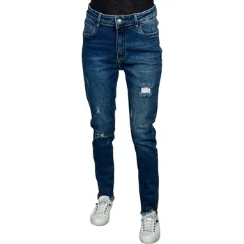 Dámské džíny M.Sara Dámské modré džíny 27 Barva: Modrá, Velikost: 32