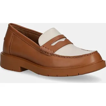 Dámské mokasíny Kožené mokasíny Geox D SPHERICA EC1 D25QRA.00043.C5F5V hnědá 82X, EUR 40