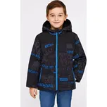CHLAPECKÁ MĚSTSKÁ BUNDA ZIMNÍ FB3803 Velikost: 140/146, Barva: Černo/modrá