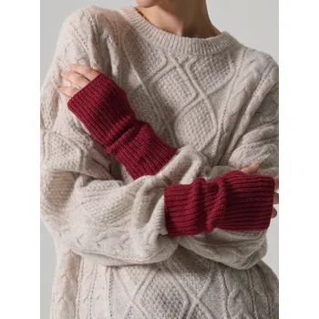 Módní doplněk Rukavice bez prstů - ONE SIZE - House - tmavě fialová - 103HF-49X