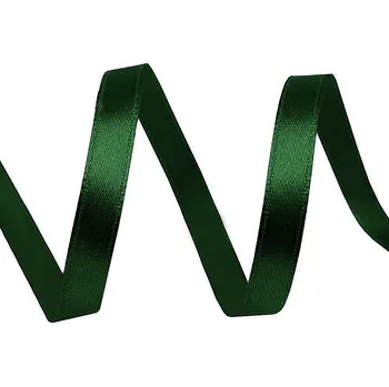 Stuha Atlasová stuha svazky po 5 m šíře 6 mm Varianta: 49 zelená lesní, Balení: 5 m