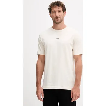 Bavlněné tričko Gant 2003343 béžová 02X, vel. L