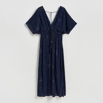 Dámské oblečení Reserved - Vzorované šaty z viskózy - vícebarevná - 499HD-MLC - 499HD-MLC-M