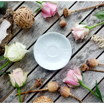 BERNADOTTE podšálek 11,5 cm, bílý, Thun 1794 (Porcelánový podšálek 2. jakost)