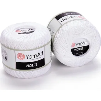 YarnArt Violet 1000 - sněhově bílá