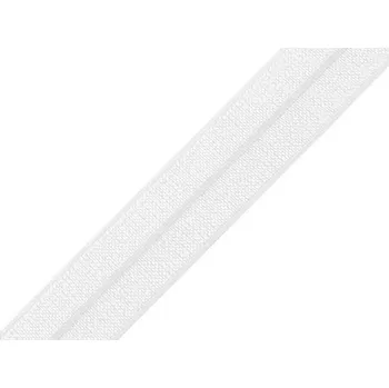 Lemovací pruženka půlená šíře 19 mm, barva 1 bílá