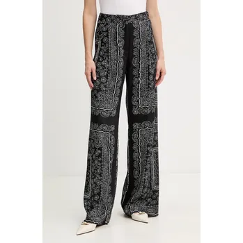 Dámské kalhoty Kalhoty Marella dámské, černá barva, široké, high waist, 2523136271200 99X, vel. 40