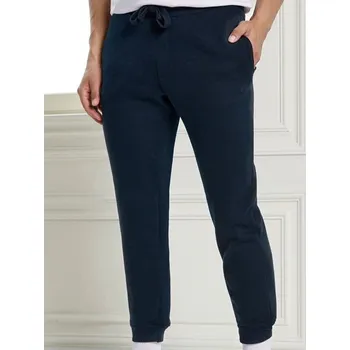 Pánské kalhoty Sinsay - Teplákové kalhoty se širokými nohavicemi - námořnická modrá - 040EV-59X - 040EV-59X-S