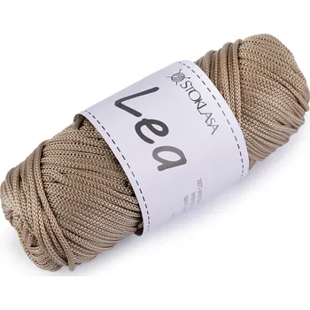 Galanterie Pletací a háčkovací příze macrame Lea Ø3 mm 90 g, barva 3 béžová
