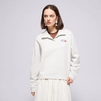 Pánská mikina New Balance Mikina French Terry Tričko Šedá L