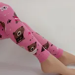 TREPON Dětské punčochové legíny MEDVĚD, růžové Velikost: 98-104