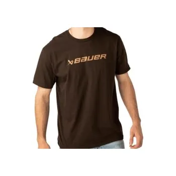 Pánská móda Triko Bauer S25 Everyday Tee SR Hnědé, Velikost SR XL (185 - 191 cm)