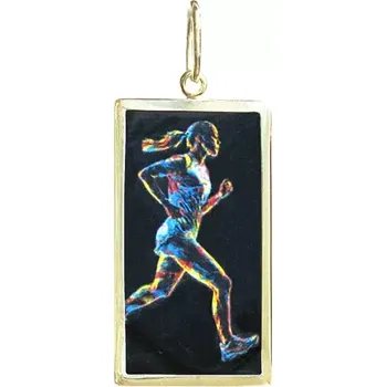 Přívěsek Aljančič Miniartion Běžkyně žluté zlato