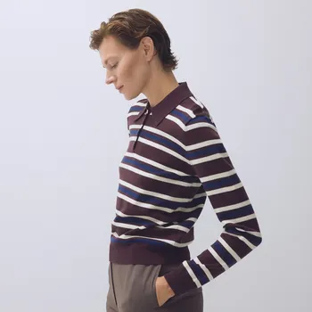 Dámský svetr Reserved - Vlněný polo svetr - vícebarevná - 757GL-MLC - 757GL-MLC-XL