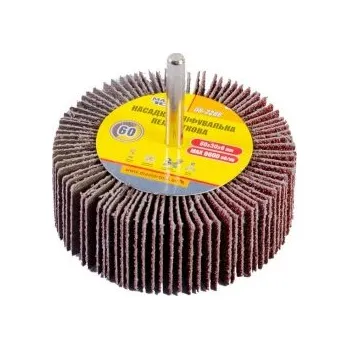Brusný kotouč Válec lamelový brusný MASTERTOOL 80*30 mm P60 s hřídelí 6 mm 08-2286