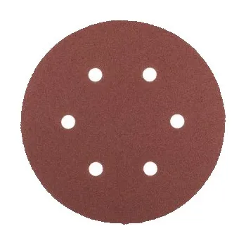 Brusný papír Brusný výsek suchý zip MASTERTOOL 225 mm P60 6 otvorů 5 ks 08-2006-H