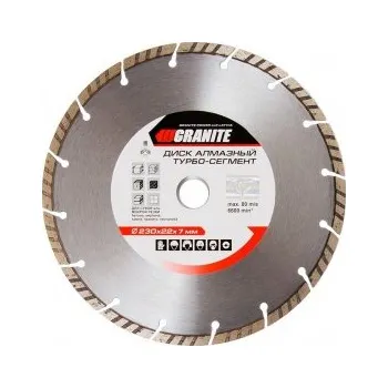 Řezný kotouč Kotouč diamantový GRANITE SEGMENTED TURBO 230*2, 8 mm 22-24% 6600 ot./min 9-01-230