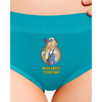 Souprava dámského spodního prádla Bastard Moje napětí dámské kalhotky Turquoise