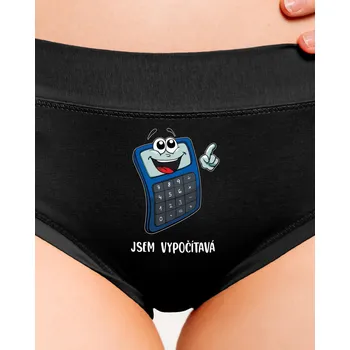 Souprava dámského spodního prádla Bastard Jsem vypočítavá dámské kalhotky Black