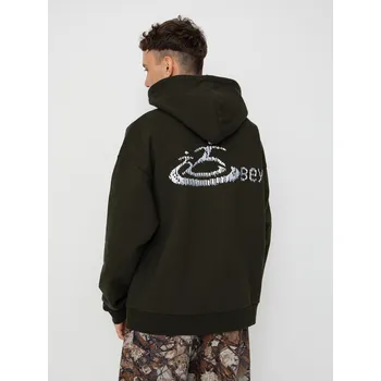 Pánská mikina OBEY Corp Extra Heavy HD (rosin) XL, černá