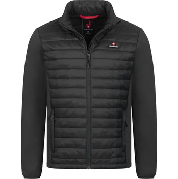HÖHENHORN Větruvzdorná pánská prošívaná teplá bunda s kapucí HOHENHORN Kaprun Barva: Černá, Velikost: 3XL