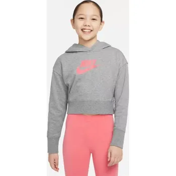 Chlapecká mikina Dívčí mikina Sportswear Club Jr DC7210 092 - Nike XL (158-170 cm)