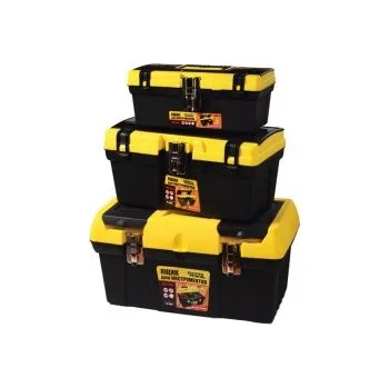Set boxů na nářadí MASTERTOOL 3 ks s kovovými zámky, organizér 12, 5"/16"/19" 79-2001