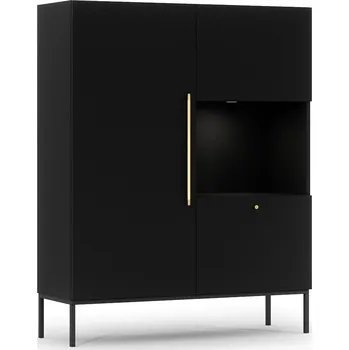 Vinotéka Vitrína Lanzzi 120 cm černá